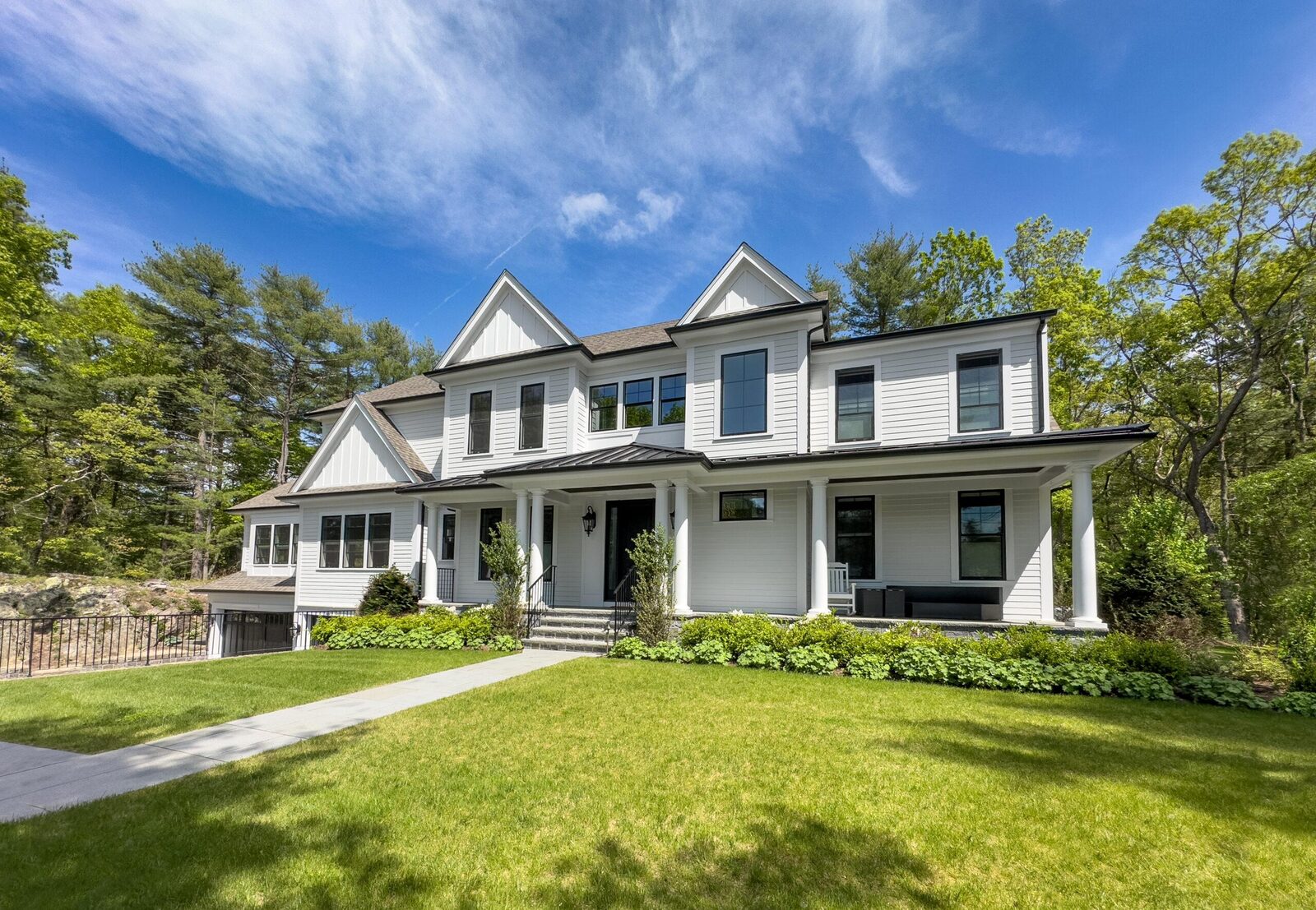 A suburban house and driveway