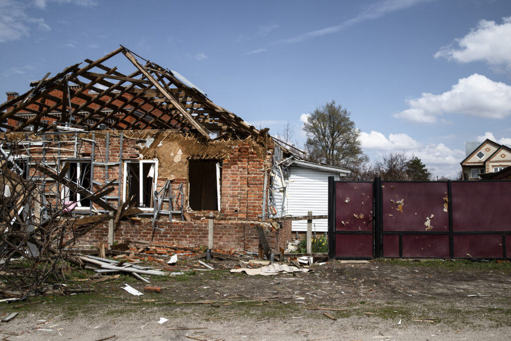 fire damaged home