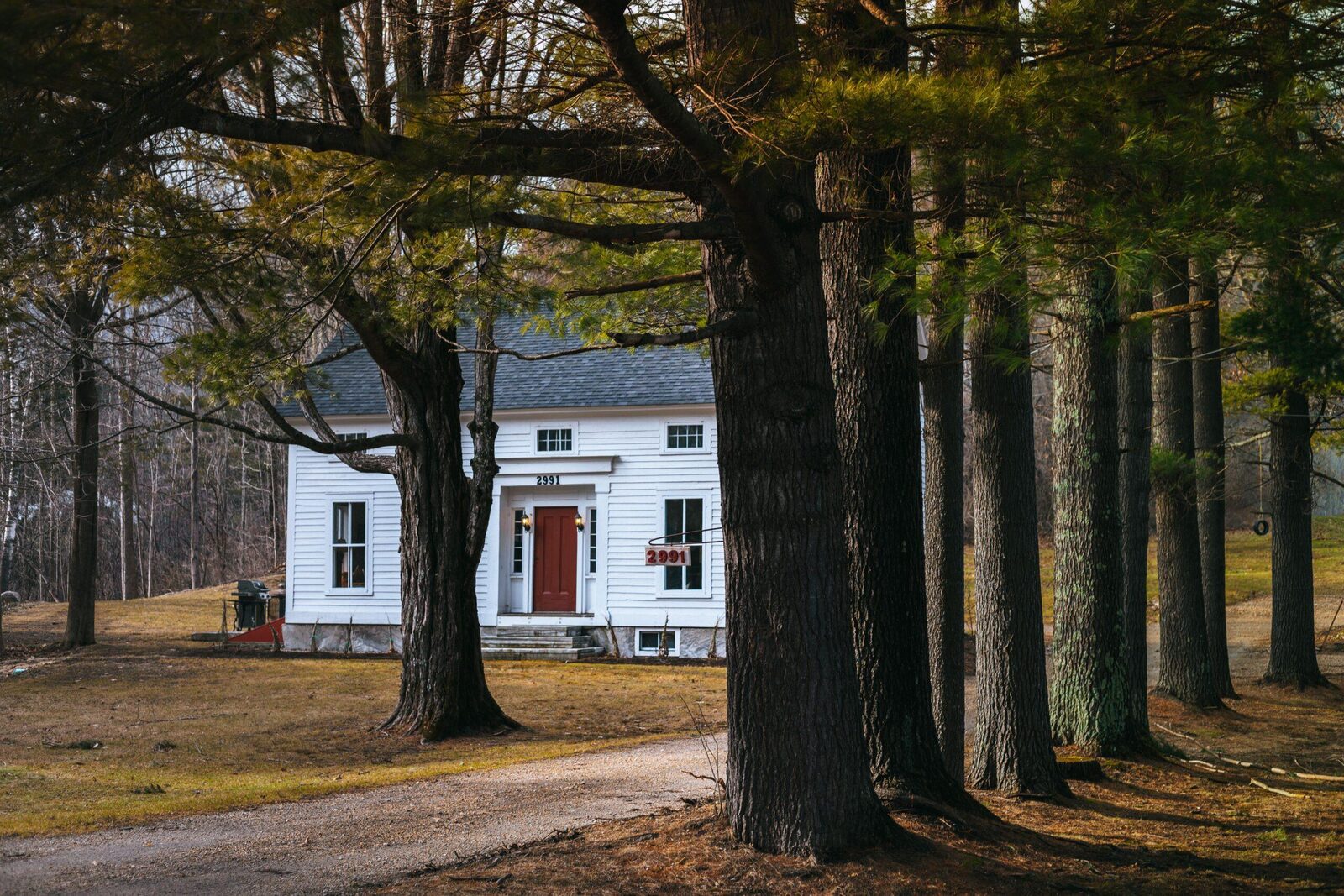 A suburban house and driveway