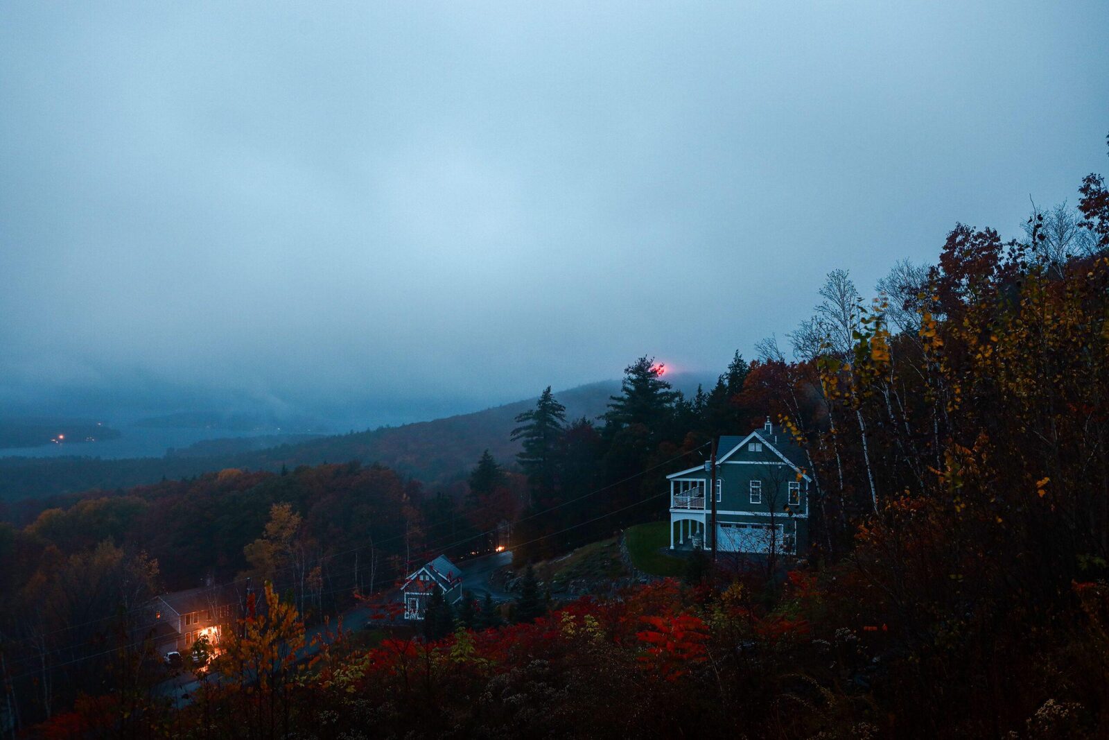 Houses on a quiet residential road