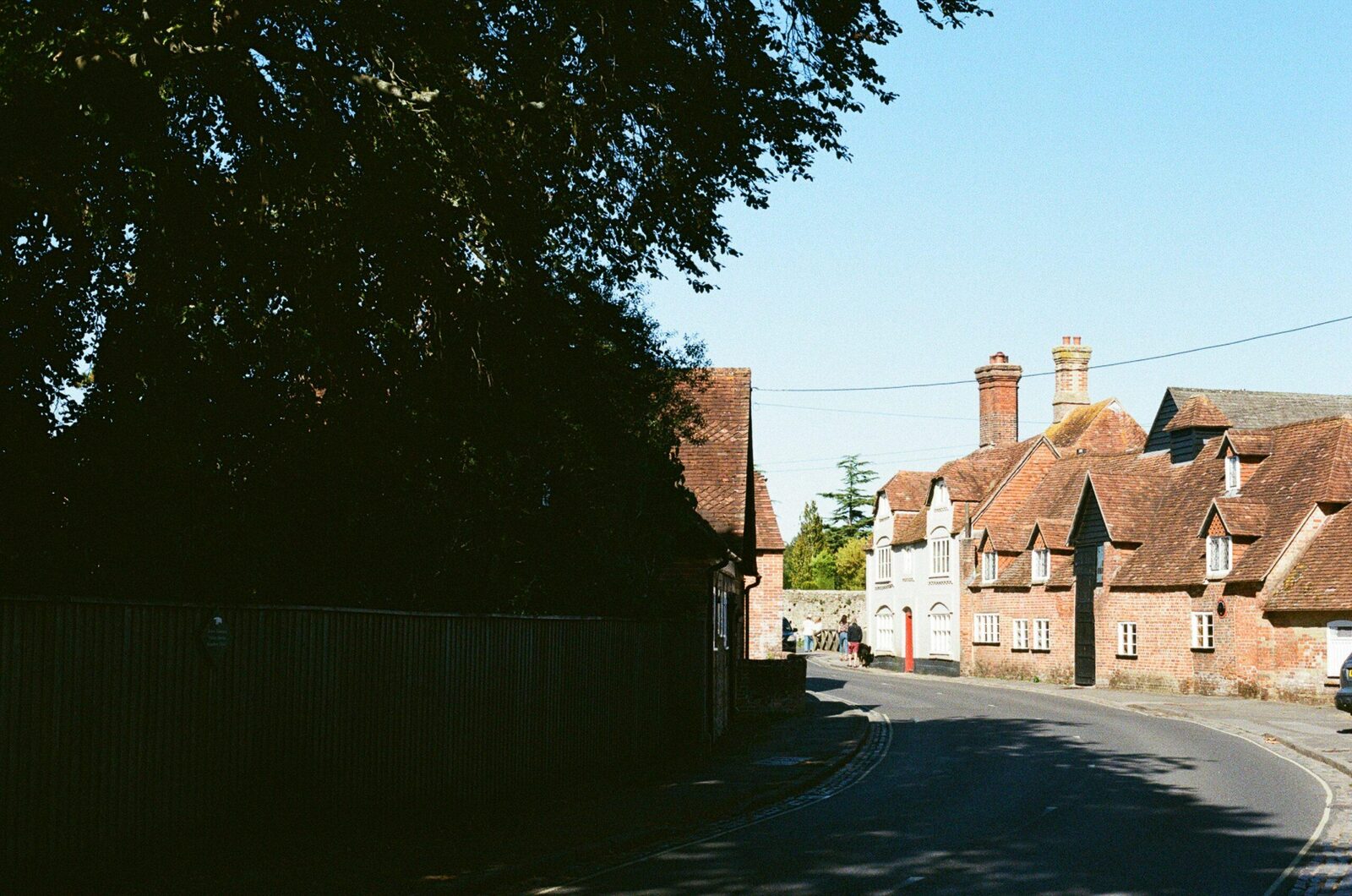 Houses on a quiet residential road
