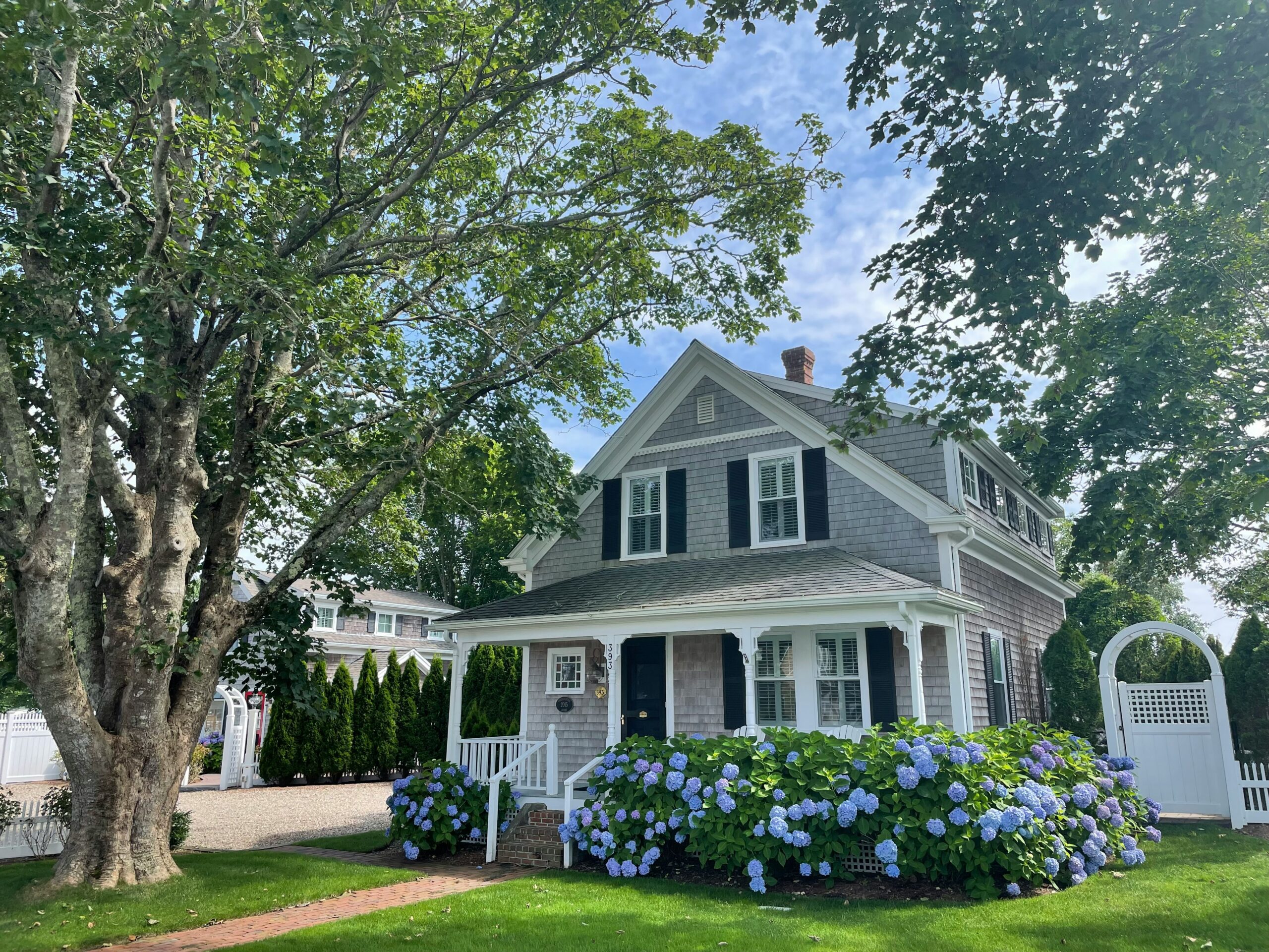 A detached house with a front yard
