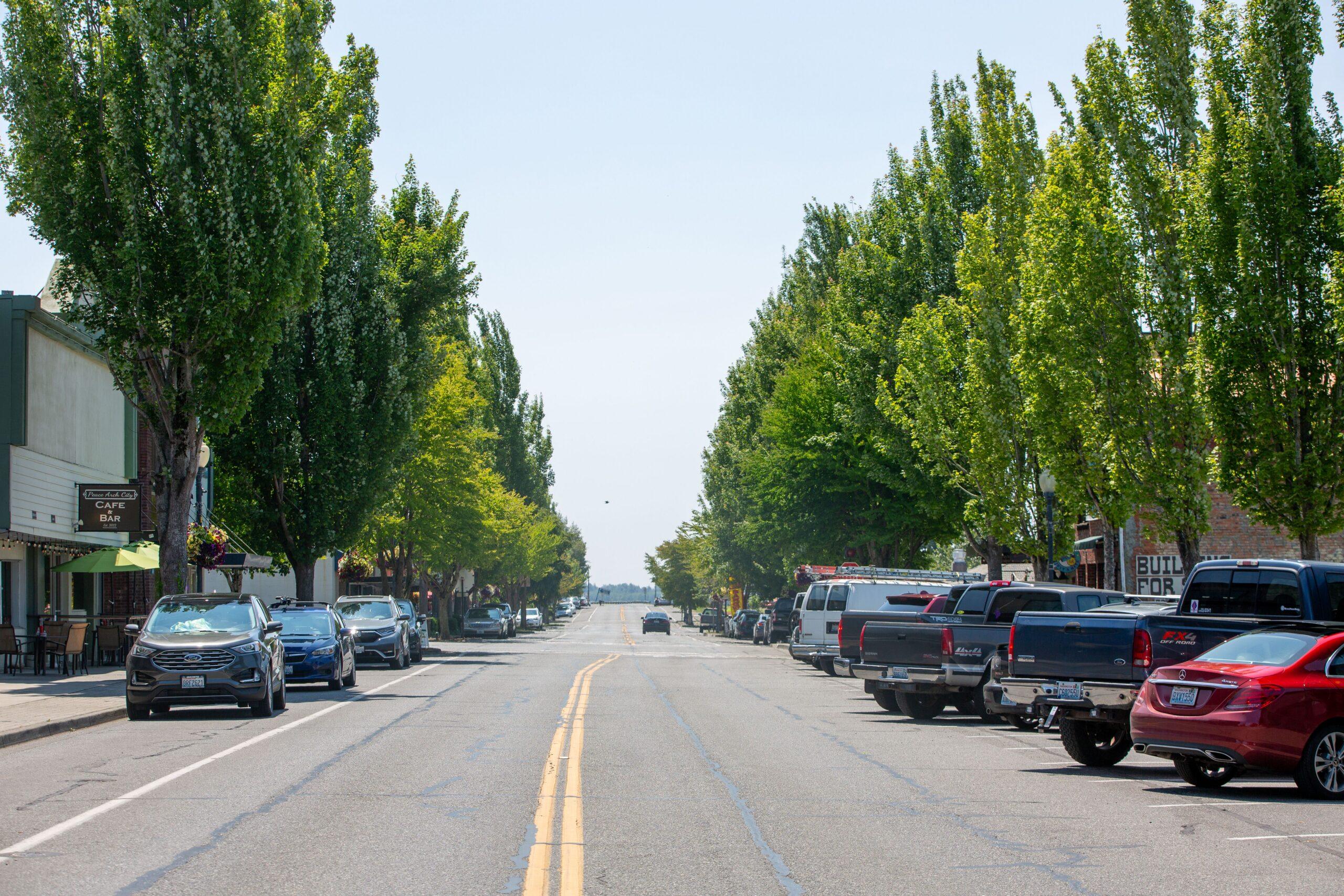 A residential street