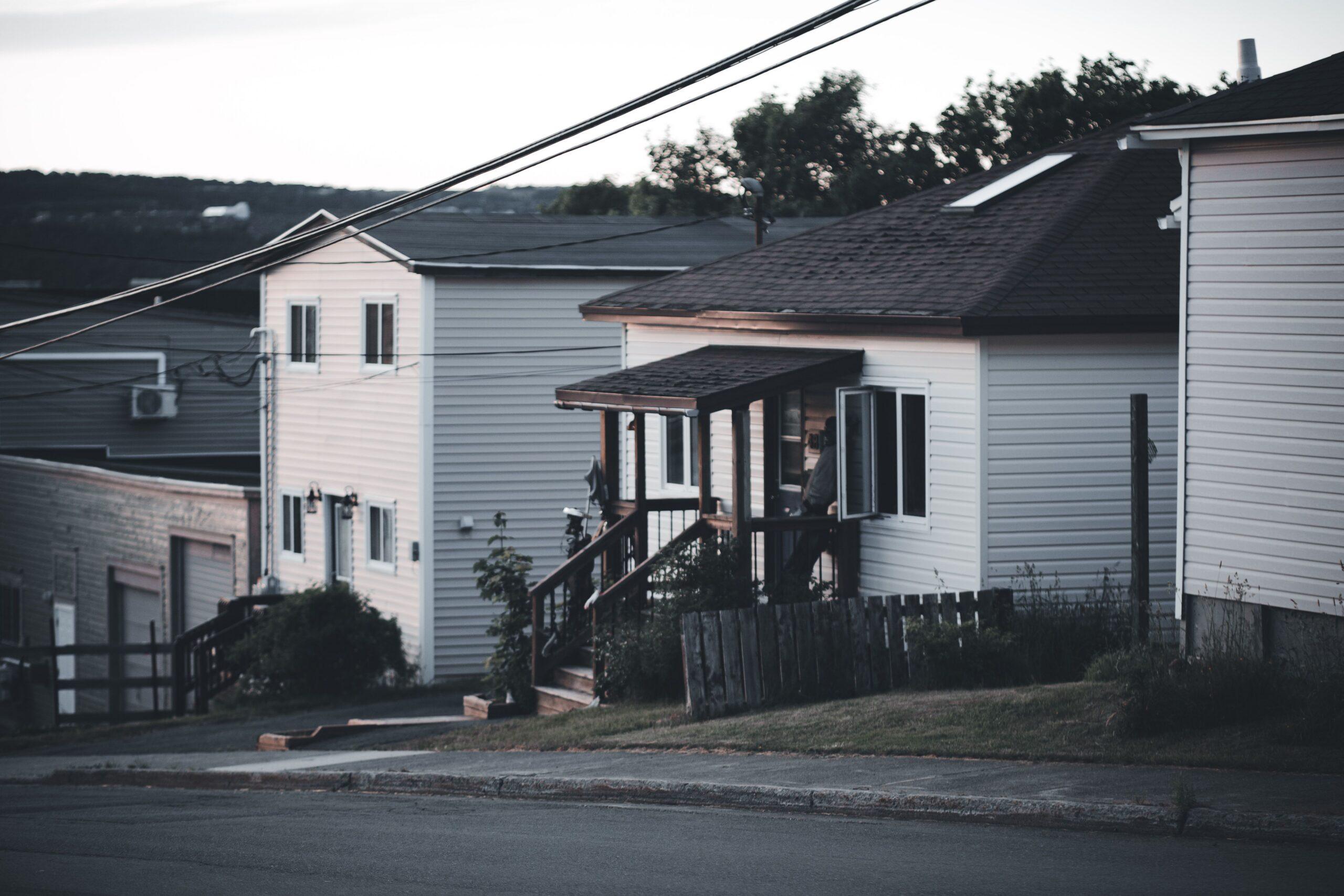 A home on a tree lined street