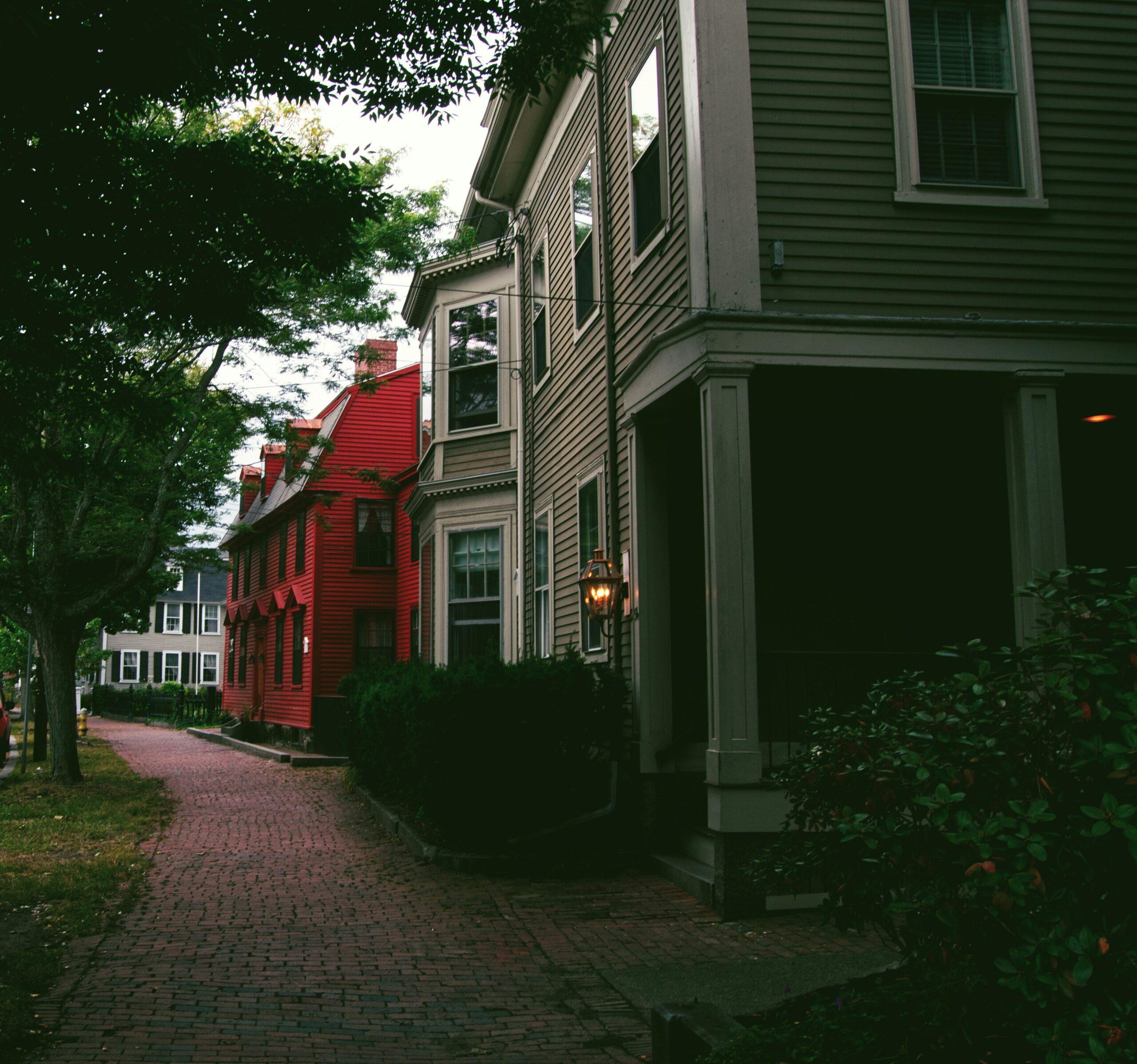 A suburban house and driveway