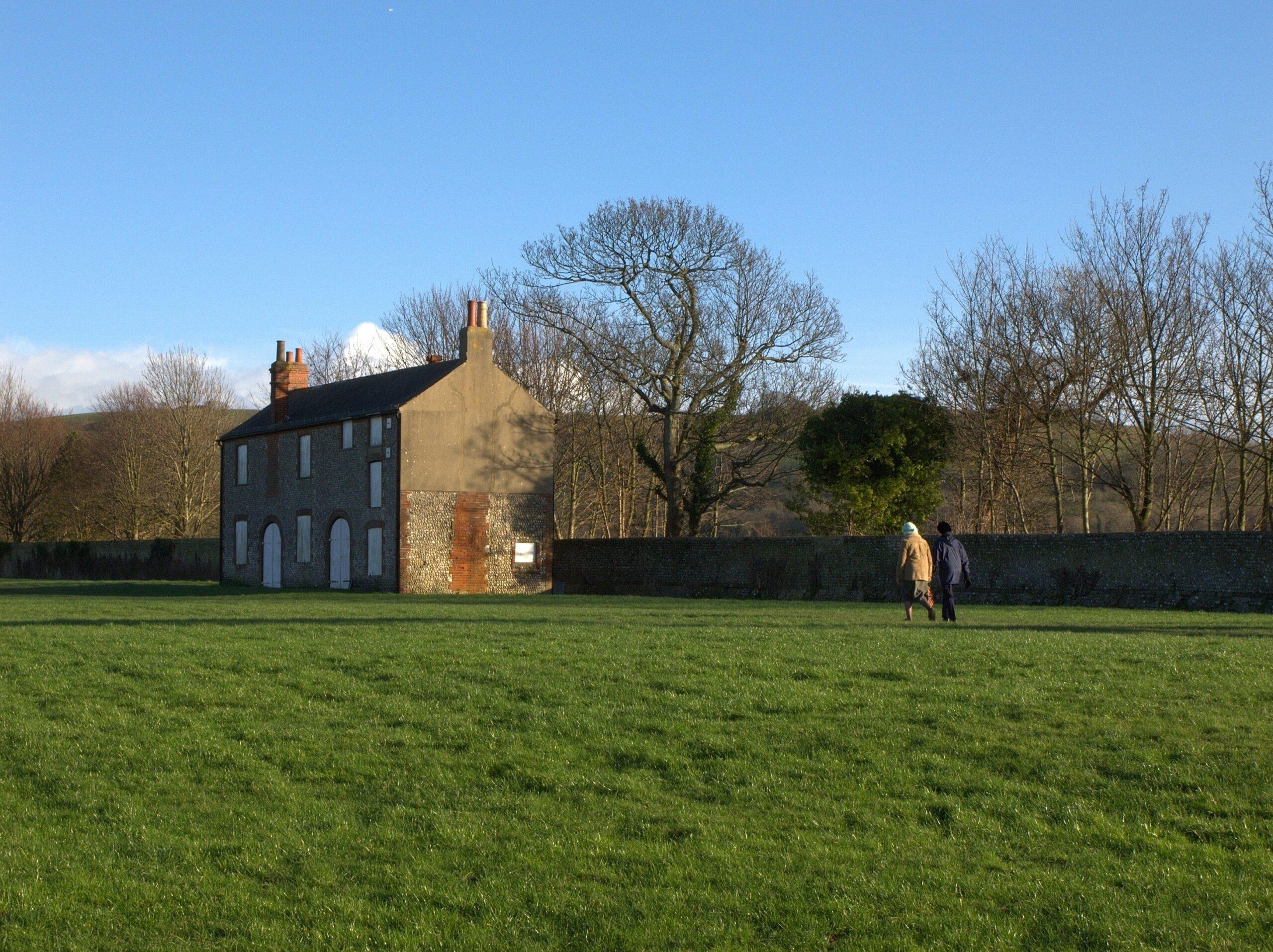 A house seen from the street