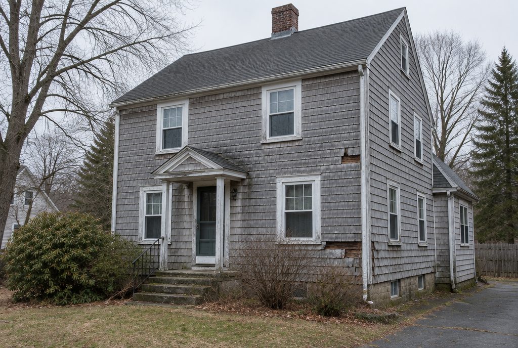 An older Massachusetts home that needs work