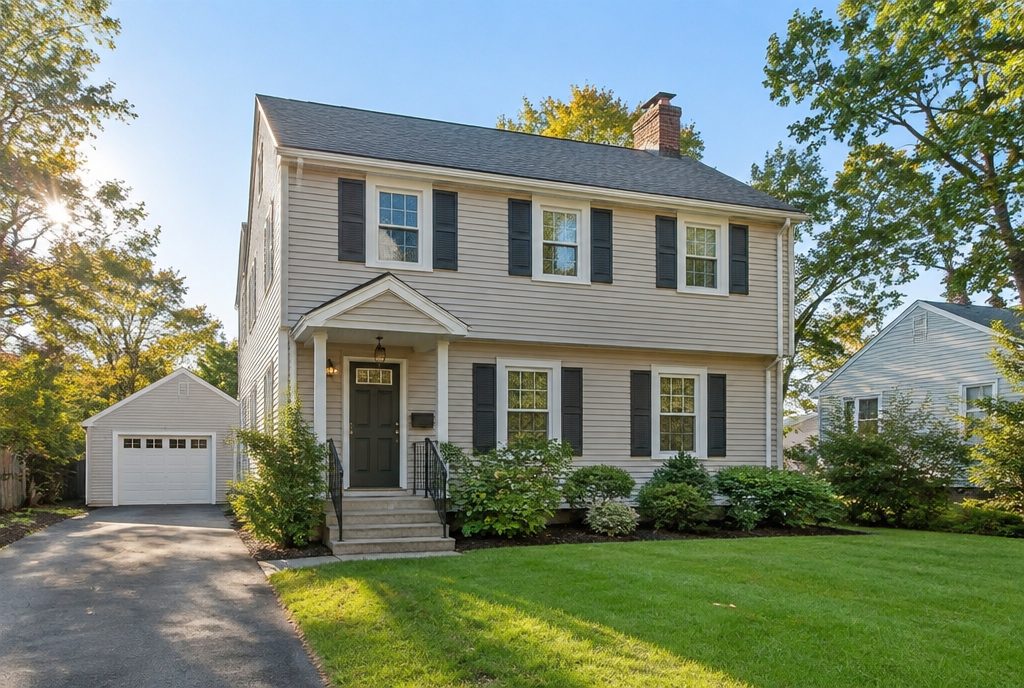 A modest Massachusetts suburban home